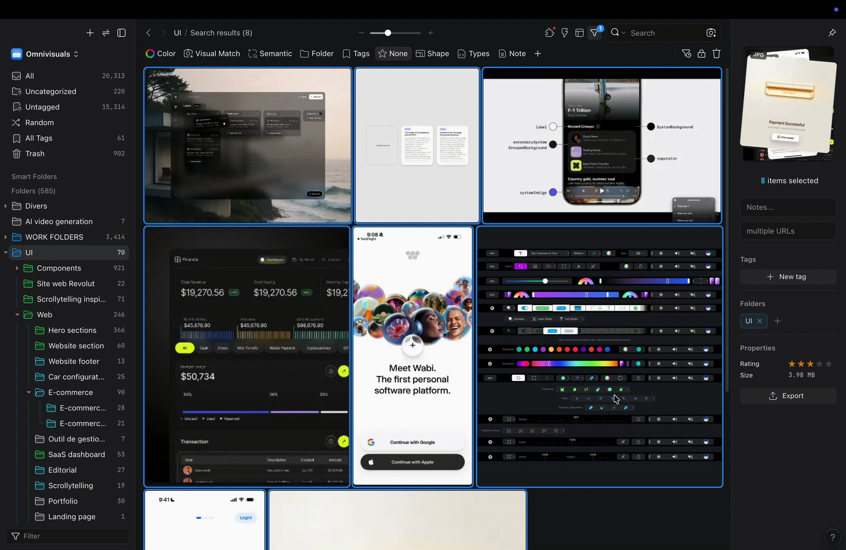 Eagle ML Plugins: project visual
