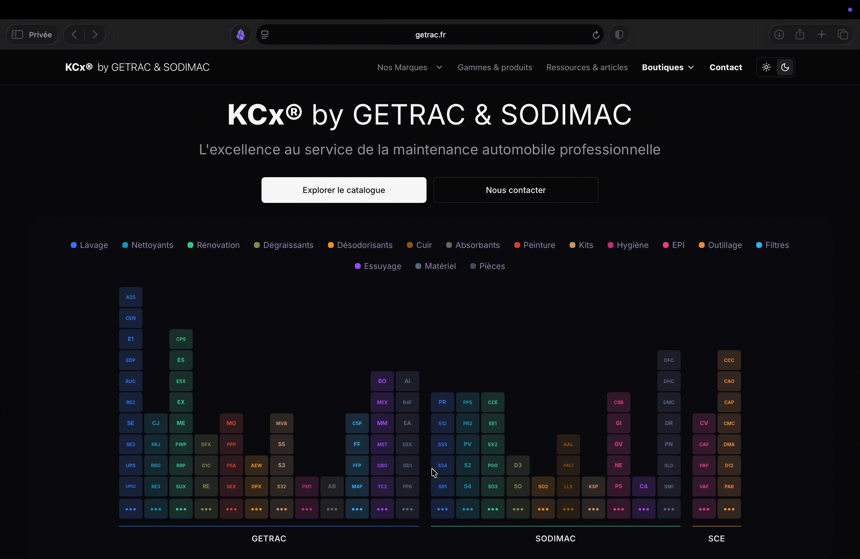 KCX by GETRAC website: project visual