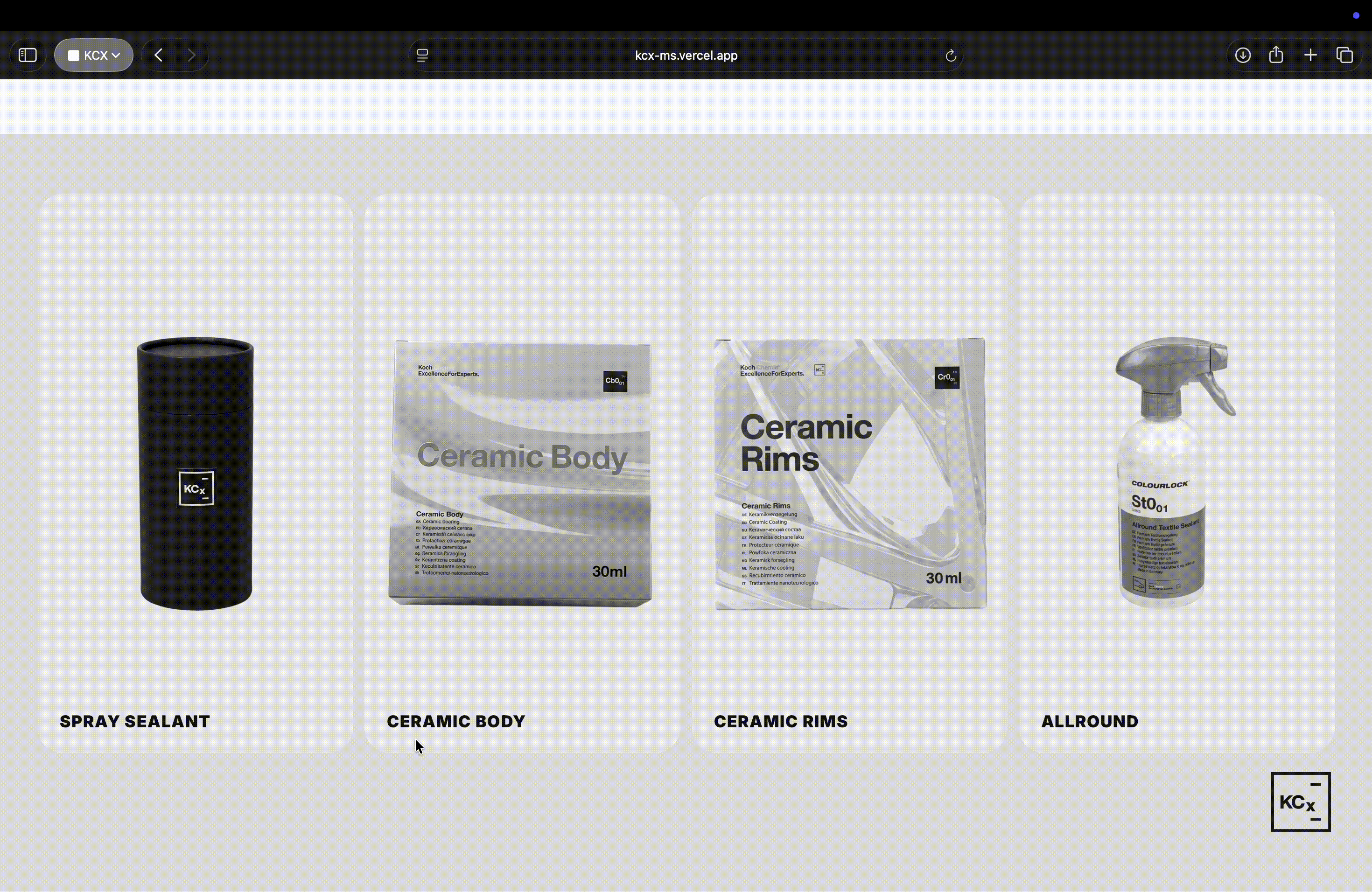 KCX Interactive Pages: project visual